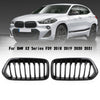 2018-2021 BMW X2 Series F39 Gloss Black Front Bumper Grille Grill 51712455246 51712455247 Generic