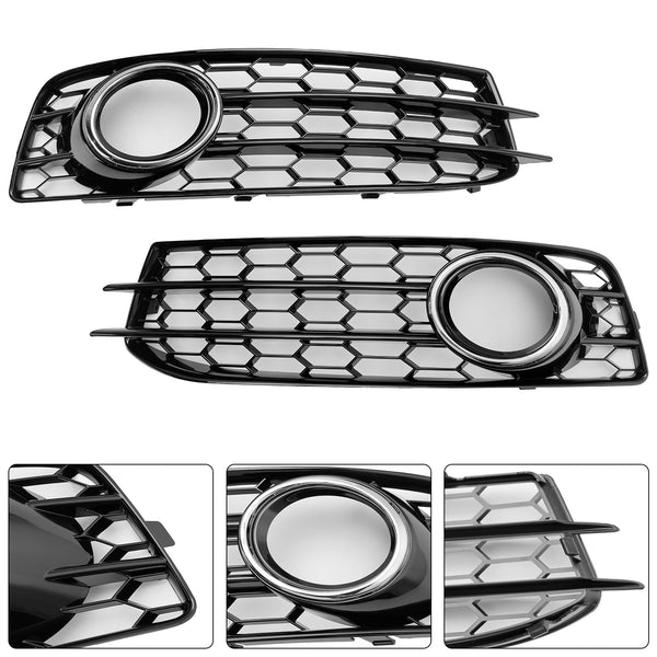 2009-2012 Audi A3 8P S-Line Honeycomb Front Bumper Fog Light Grille Cover 8P0807682