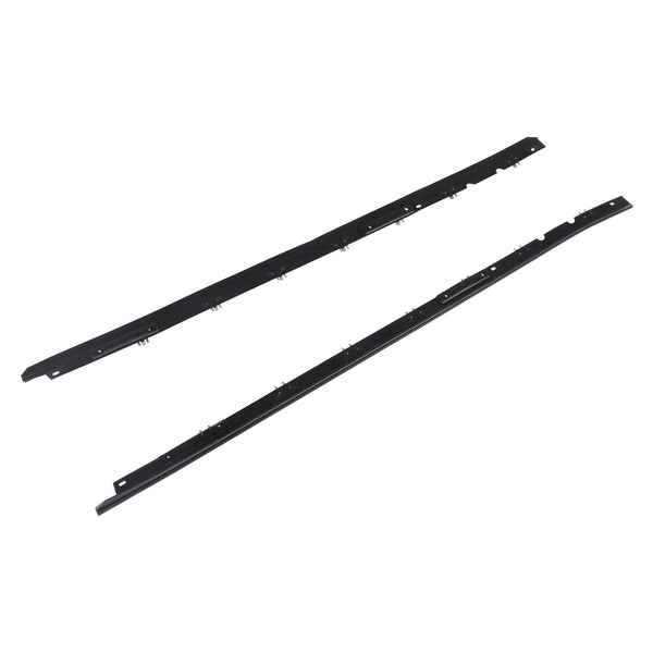 1984-1996 Chevrolet C4 Corvette Driver + Passenger Sides Door Panel Ytre Window Seals Midt-845680