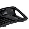 2PCS Front Bumper Fog Light Cover Grill Grille Fit Audi A6 C8 2019-2023