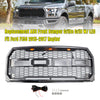 ABS Front Bumper Grill Grille Fit Ford F150 2015-2017 Raptor Style W/ LED