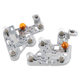 2007–2010 Mercedes-Benz W204 C-Klasse venstre + høyre baklyktpæreholder med pærer A2048201500 A2048201600 Generisk