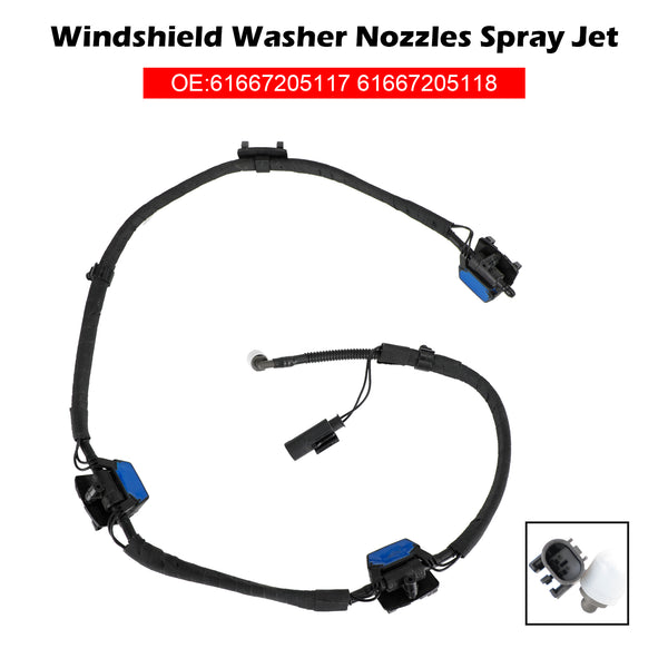 BMW F10 F11 F18 Boquillas para limpiaparabrisas Spray Jet 61667205117 61667205118 Genérico