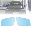 2004-2010 BMW 5-Series E63 Coupe(Do not fit M6) Left+Right Side Heated Blue Door Mirrors Glasses 51167065081 51167065082 Generic