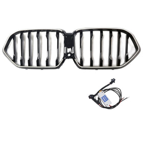 2023-2025 BMW X6 G06 M60I Sort front kofangergitter Grill m/kamerahul generisk