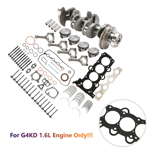 2012-2018 Kia K3/Forte (YD) G4FD 1.6L Engine Rebuild Overhaul 230412B610 230412B629 Generic