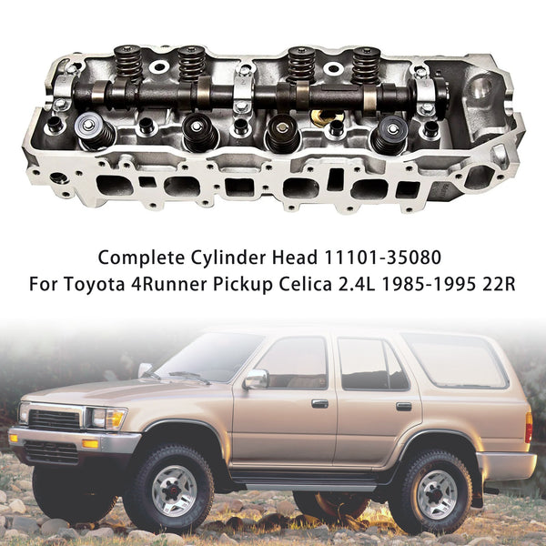 1985 Toyota Celica 2.4L SOHC 8v 4Cyl Complete Cylinder Head 11101-35080 20-T-22R Generic