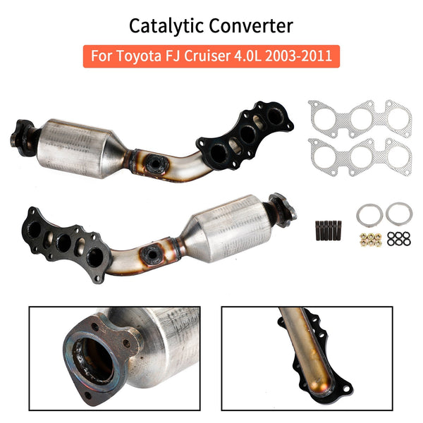 2003-11 Toyota 4.0L Tacoma/4Runner/FJ Cruiser Paar Uitlaatkatalysator Algemeen