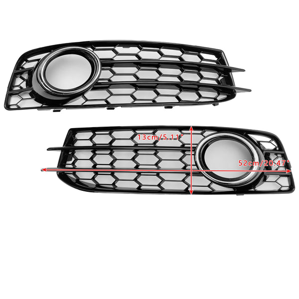 2009-2012 Audi A3 8P S-Line Honeycomb främre stötfångare Dimljus Grillskydd 8P0807682 Generic