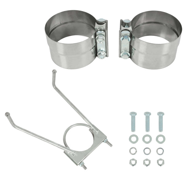 4Inch Exhaust Muffler Pipes & EGR Delete Kit for 2013 2014 Dodge Ram 2500 3500 6.7L L6 Cummins Diesel