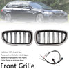 01.2009-10.2016 BMW 5-serie F10 nyrestøtfangergrill Grill glans sort 51137203649 51137203650 Generisk