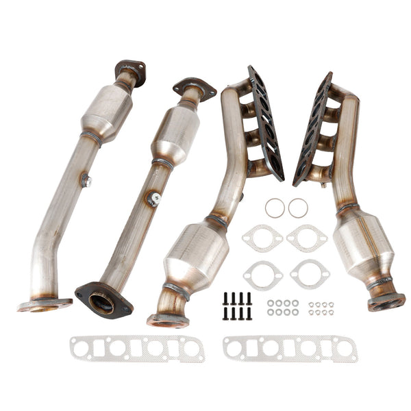 Nissan Titan 5.6L 2007-2015 Manifold Catalytic Converters Front & Rear All 4 16478 16479 16488 16489