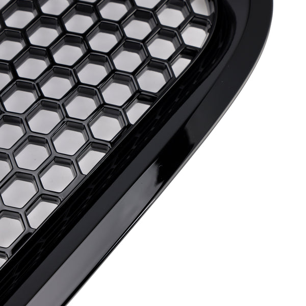 Gloss Black Front Bumper Honeycomb Grille Grill Fit Volvo S40 V50 2008-2012