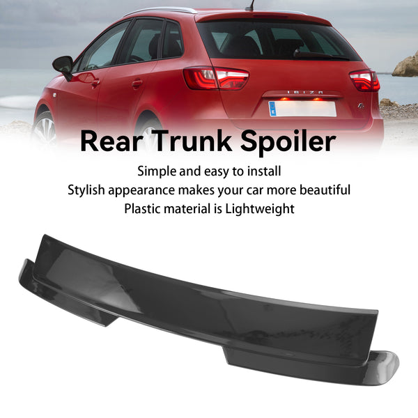 2008-2017 Seat Ibiza 6J 4 Doors Gloss Black Rear Roof Wing Spoiler