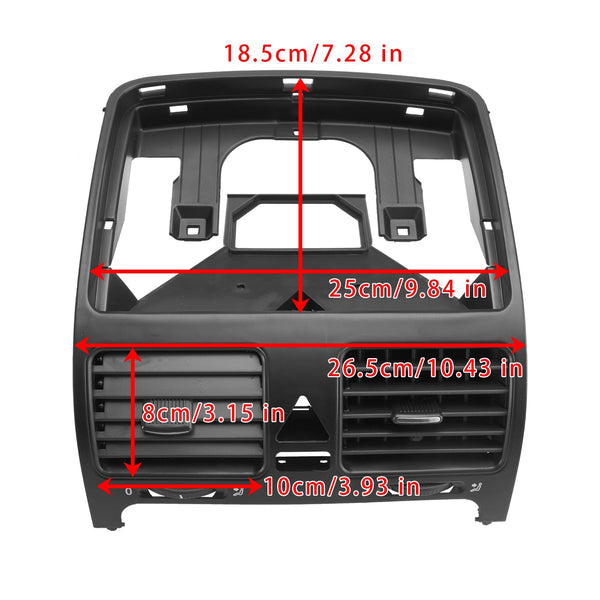 2006-2009 VW Rabbit tablero de instrumentos salida de ventilación central 1K0819743A 1K0819728H genérico