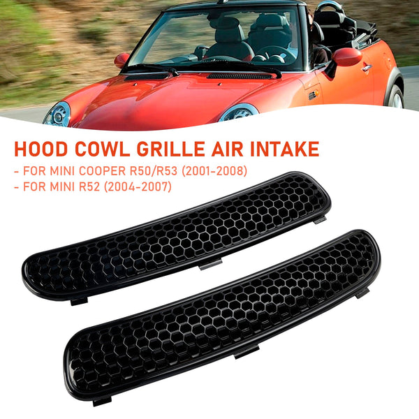 2001-2008 Mini Cooper R50/R53 Hood Cowl Grille Air Intake Duct 7122506 7122505 Generic