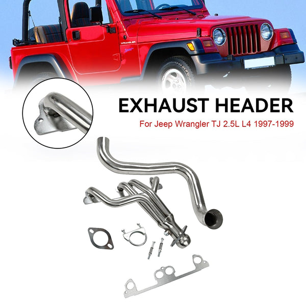 Jeep Wrangler TJ 1997-1999 2.5L L4 coletor de aço inoxidável genérico