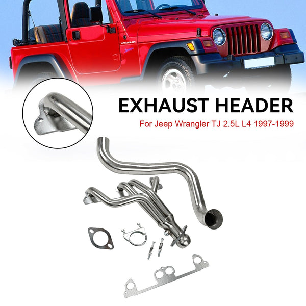 Jeep Wrangler TJ 2.5L L4 1997-1999 Samlingsrör i rostfritt stål Generic