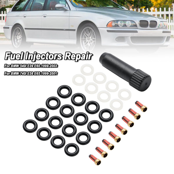 1999-2001 BMW 740i 740iL E38 E65 Reparatieset voor brandstofinjector 0280155823 FJ754 Generiek