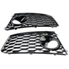 2014-2018 Audi RS7 Pair Front Bumper Fog Light Lamp Frame Grille Covers Generic