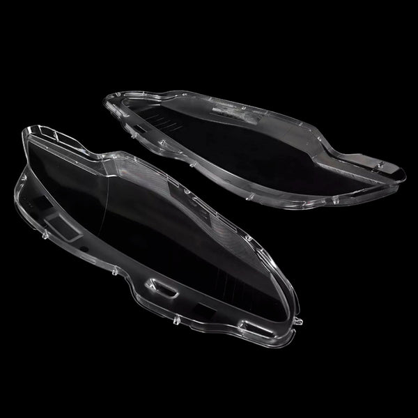 Pair Front Headlight Lens Cover Shell Clear For Jaguar XJ XJL 2010-2019