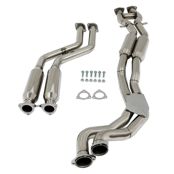 2003-2006 BMW M3 3.2L Sistema di scarico Catback Down Pipe Silenziatore per tubo anteriore arrotondato Generico