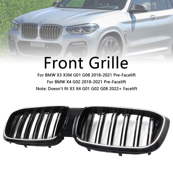 2018-2021 BMW X4 G02 X3 G01 G08 PRE LCI Front Ledney Mesh Grill Grill 51138469959 Generic