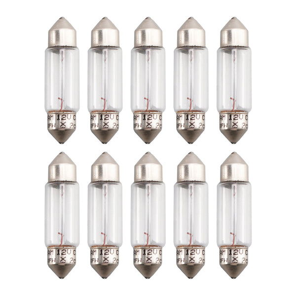 OSRAM 10PCS LETIBULNÍ ŽÁVA LAMPU C5W SV8.5 36 mm 12V 5W 6418 Generic