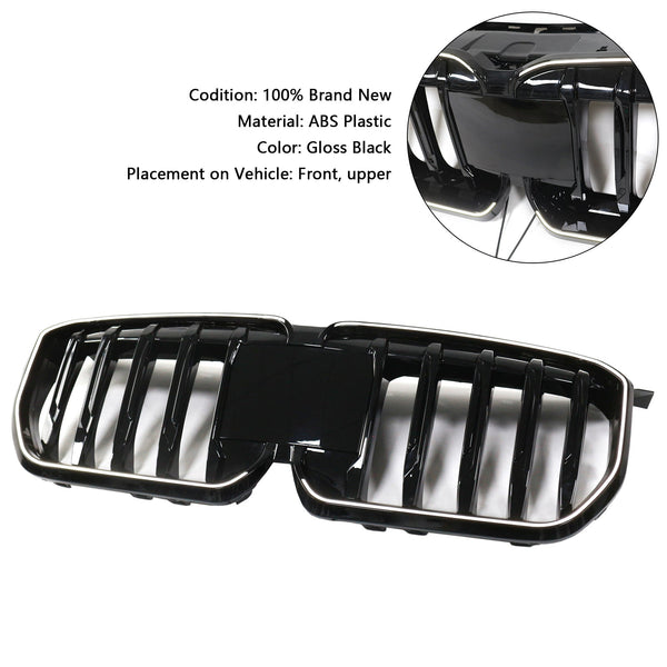 2023-2024 BMW X1 U11 U12 Gloss Black Front Kofanger Nyregitter Generisk