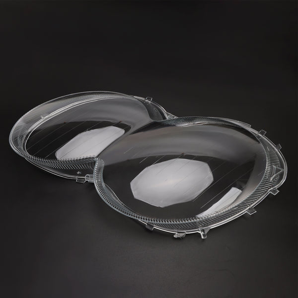 2Pcs Headlight Shell Lens Cover+Glue For Benz W230/R230 SL500 SL600 2003-08