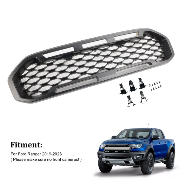 2019-2023 Ford Ranger T8 Front Bumper Grill Grille Black Generic