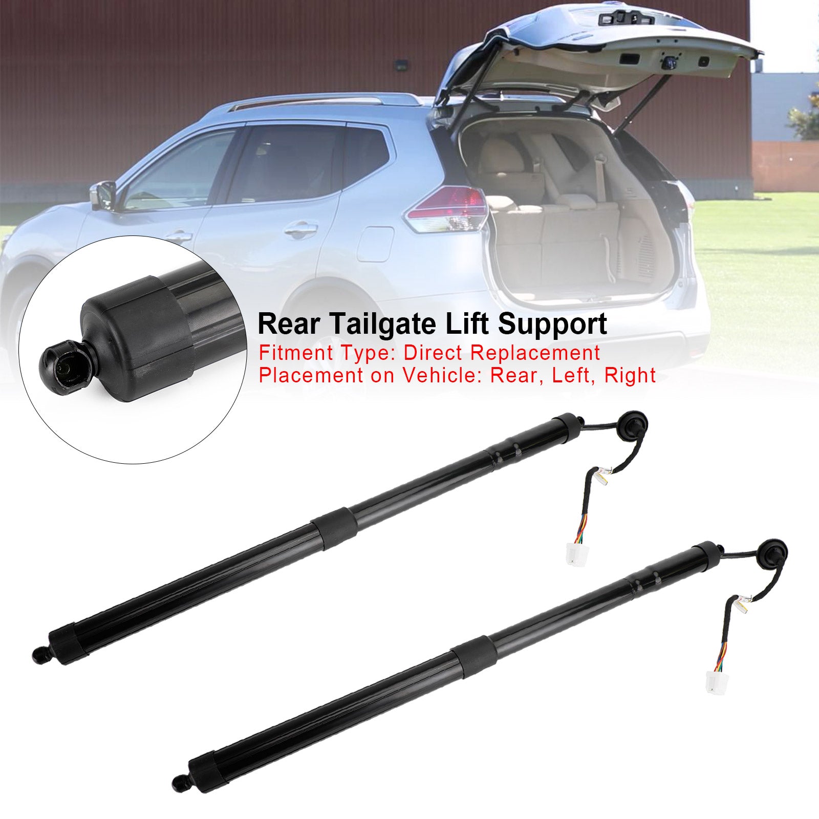 2 Stück elektrische Heckklappenstreben 905614BA4A passend für Nissan Rogue S SL SV 2014–2019
