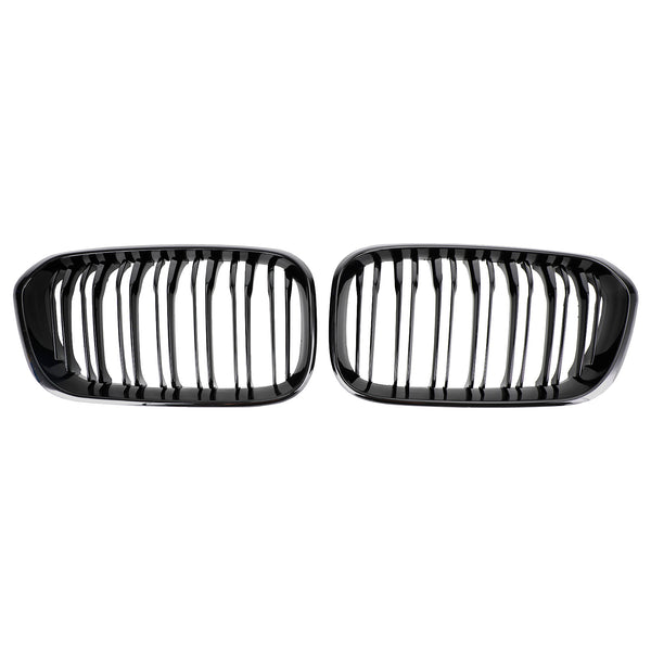 2015-2017 BMW 1 Series F20 Gloss Black Double Front Kidney Grill Grille Generic