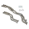 2003-2006 BMW M3 3.2L Sistema di scarico Catback Down Pipe Silenziatore per tubo anteriore arrotondato Generico