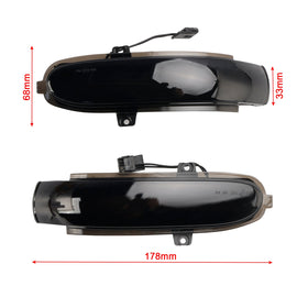 2002–2007 Mercedes-Benz E-klasse W211 S211 Røkt LED sekvensielt sidespeil blinklys 2038201321