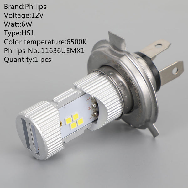 Philips HS1 Ultinon Essential Moto +100% Brighter 6500K White Light Generic