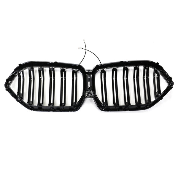 2023-2025 BMW X6 G06 M60Iダブルスラットフロントバンパーグリルw/カメラホールジェネリック