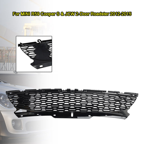 6.2007-2015 Mini Cooper S R55 R56 R57 R58 R59 JCW Noir brillant Grille de pare-chocs avant générique