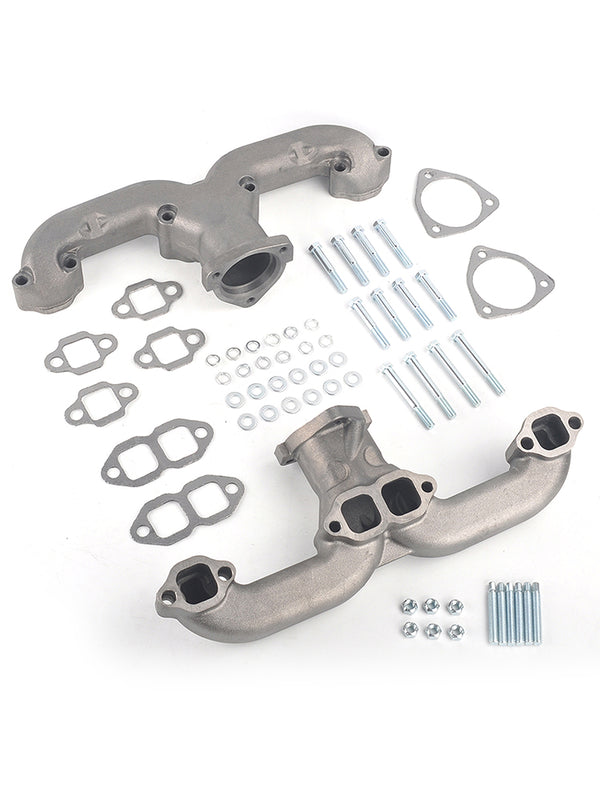 Auspuffkrümmer aus Gusseisen, passend für Chevy Small Block SBC 283 305 327 1962–1963