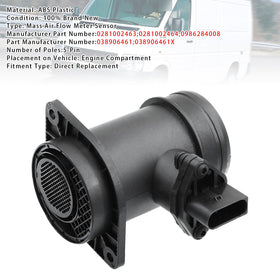 Mass Air Flow Meter Sensor For VW Transporter IV Passat 3B Superb I 0281002463