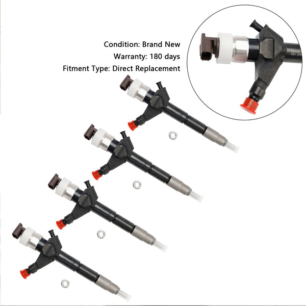 Nissan Navara D22 D40 Pathfinder Diesel 4Pcs Fuel Injector 095000-6250 16600-EB70A