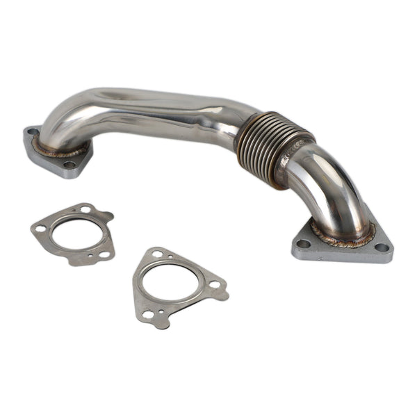 2011-2015 6.6L Duramax Diesel EGR Kit de carrera de eliminación y enfriamiento con tubo ascendente compatible con GMC Chevy genérico