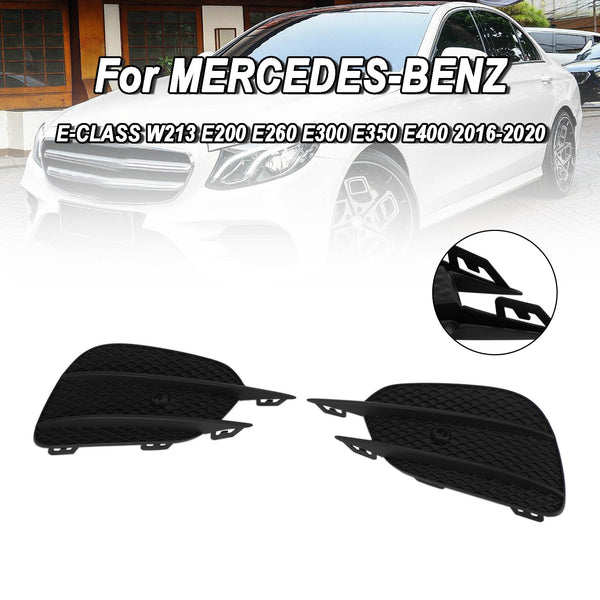 2016-2020 Benz E-CLASS W213 E200 E260 E300 E350 E400 2pcs Bumper Grille Fog Lights Grill Trim Cover 2138856800 Generic