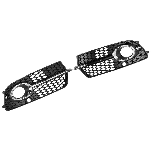 2013-2017 Audi Q5 S-Lijn SQ5 Zwart Chroom Voorbumper Mistlamp Grille 8R0807682N 8R0807681S Algemeen