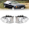 1999-2001 BMW 7 シリーズ E38 ホワイト コーナー ライト パーキング ランプ ペア 63138379107 63138379108 ジェネリック