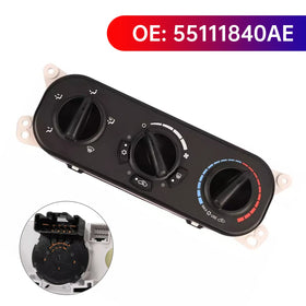 2007-2010 Jeep Wrangler JK A/C Interruptor de control del calentador 55111840AE Genérico