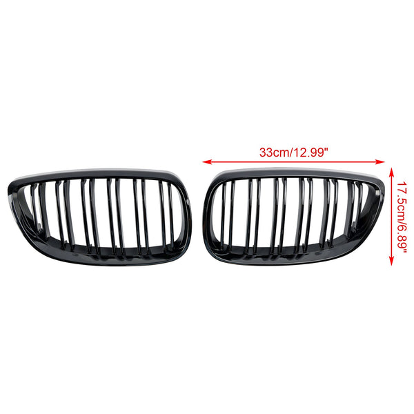 2008-2013 BMW 3-Series M3(E92/E93) Gloss Black Front Kidney Grill Grille 51137157277 51137157278