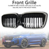 2022-2024 BMW IX3 G08 LCI DOBBEL LAVER GLOSS SVART FRONT NYRET GRILL GRILLER Generisk