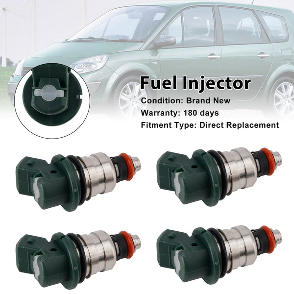 4PCS Fuel Injector 7700867867 Fit Renault Laguna Espace Megane Scenic 2.0L