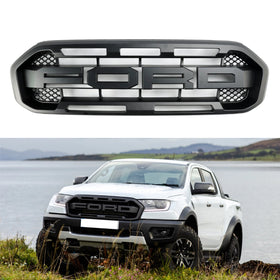 2019-2023 Ford Ranger Black Raptor Style Front Bumper Grill Grille